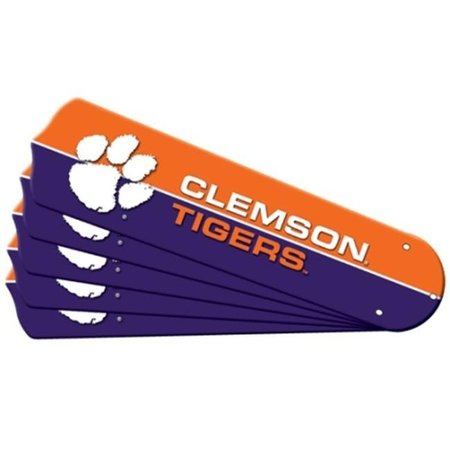 CEILING FAN DESIGNERS Ceiling Fan Designers 7992-CLE New NCAA CLEMSON TIGERS 42 in. Ceiling Fan Blade Set 7992-CLE